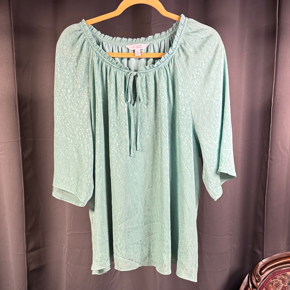 LC Lauren Conrad Mint Green Blouse